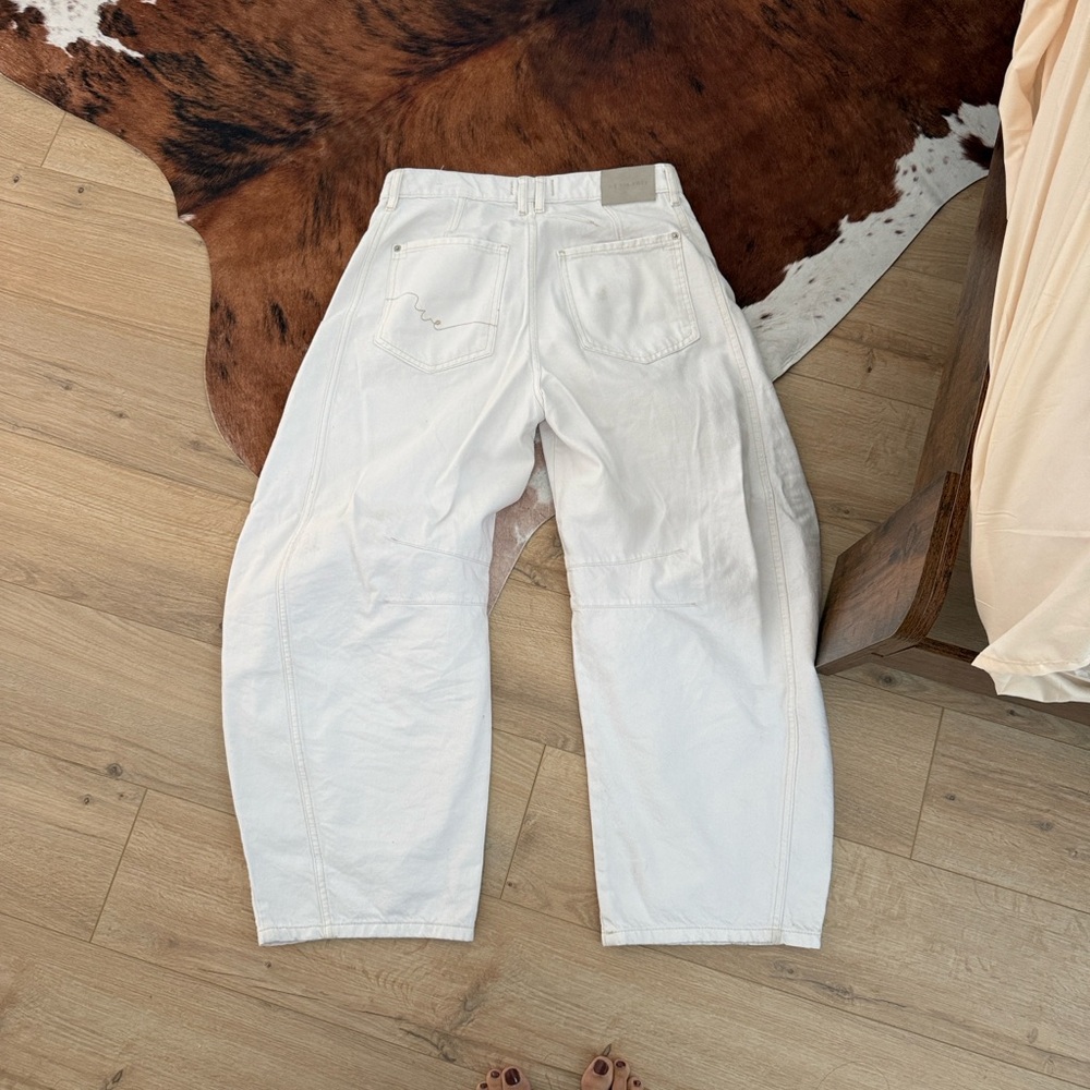 We the free barrel good luck jeans white